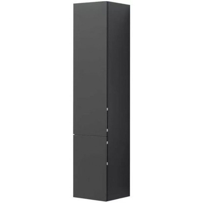 Шкаф-пенал Aquanet Алвита 35 L серый антрацит глянец 00249618 подвесной, левый