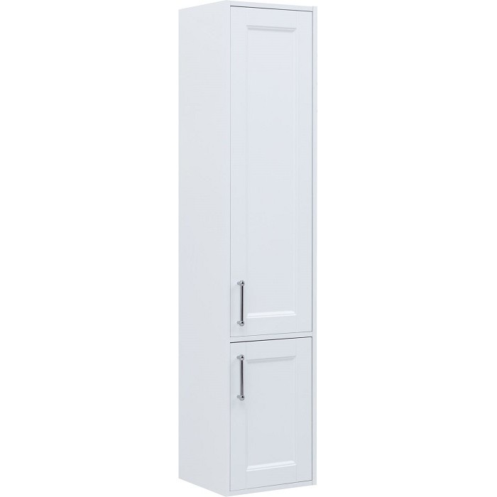 Шкаф-пенал Aquanet Бостон New 35 белый сатин 00306370 правый, ручки хром