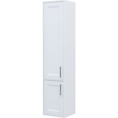 Шкаф-пенал Aquanet Бостон New 35 L белый сатин 00306371 левый, ручки хром