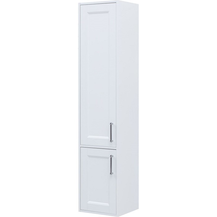 Шкаф-пенал Aquanet Бостон New 35 L белый сатин 00306371 левый, ручки хром