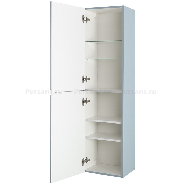 Шкаф-пенал Cezares Duet 40x30 голубой жемчужный DUET-N-1500-2A-SC-APR-P