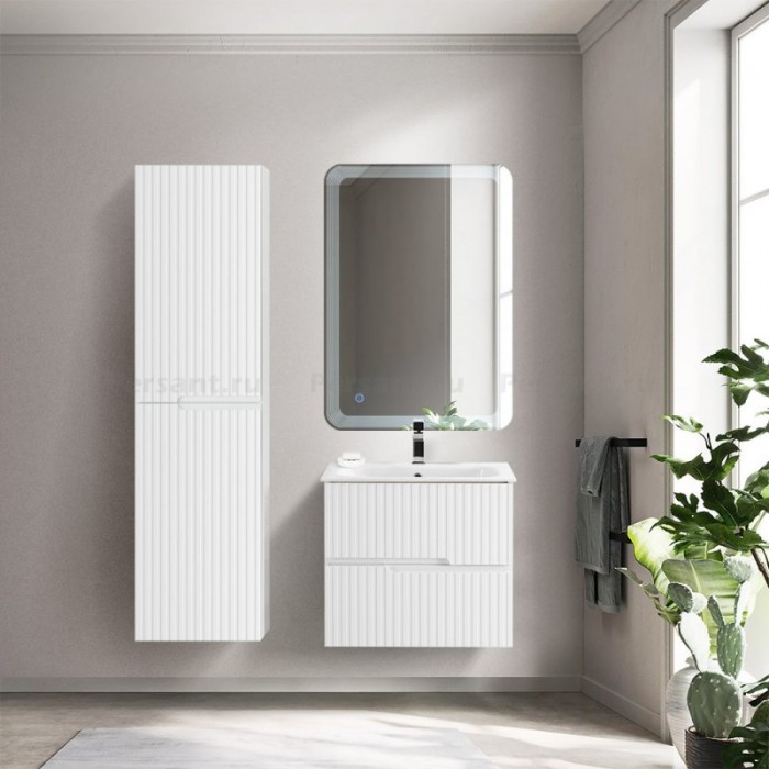 Шкаф-пенал Cezares Duet 40x30 Bianco lucido DUET-1500-2A-SC-BL