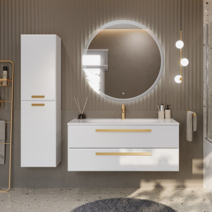 Шкаф-пенал Cezares Eco 40x30 Bianco lucido ECO-1500-2A-SC-BL