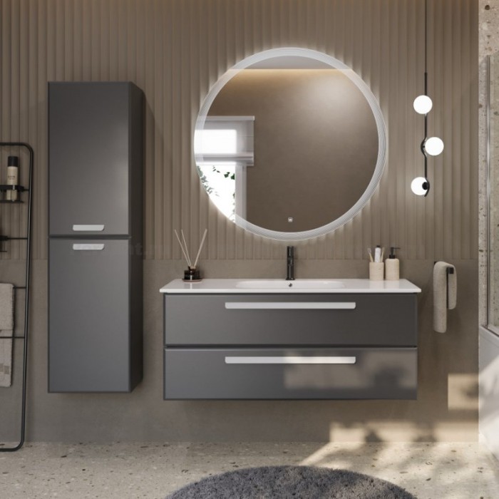 Шкаф-пенал Cezares Eco 40x30 серый матовый ECO-1500-2A-SC-GR-P