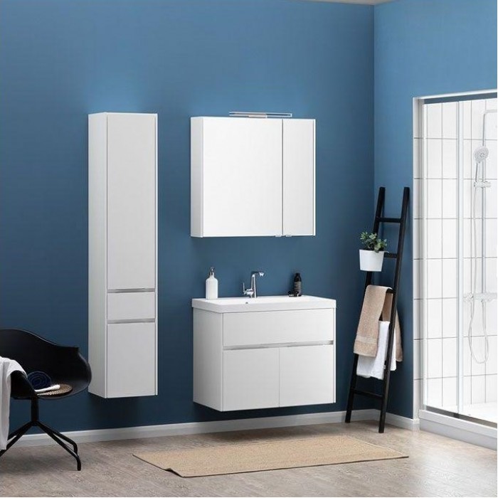 Шкаф-пенал Aquanet Латина 00187544 35 L, белый глянцевый