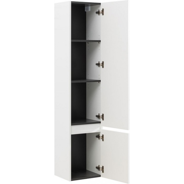 Шкаф-пенал Aquanet Агата 35 345485 белый сатин