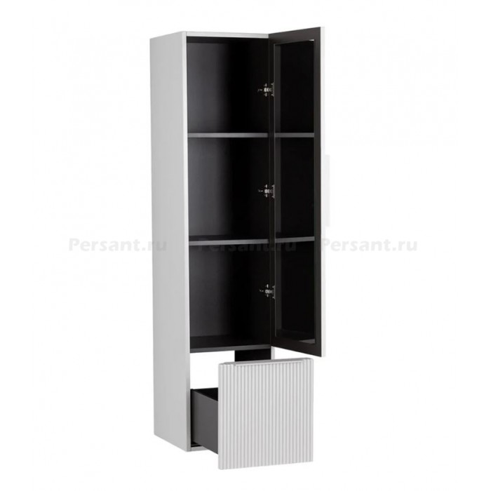 Шкаф-пенал Cezares Premium Plisse 35 подвесной 55506 Bianco opaco белый матовый