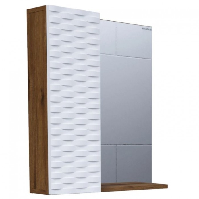 Зеркало-шкаф Grossman Альба 206501 65 дуб велингтон/белый