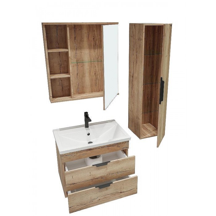 Зеркало-шкаф Grossman Форта 207002 70 дуб галифакс