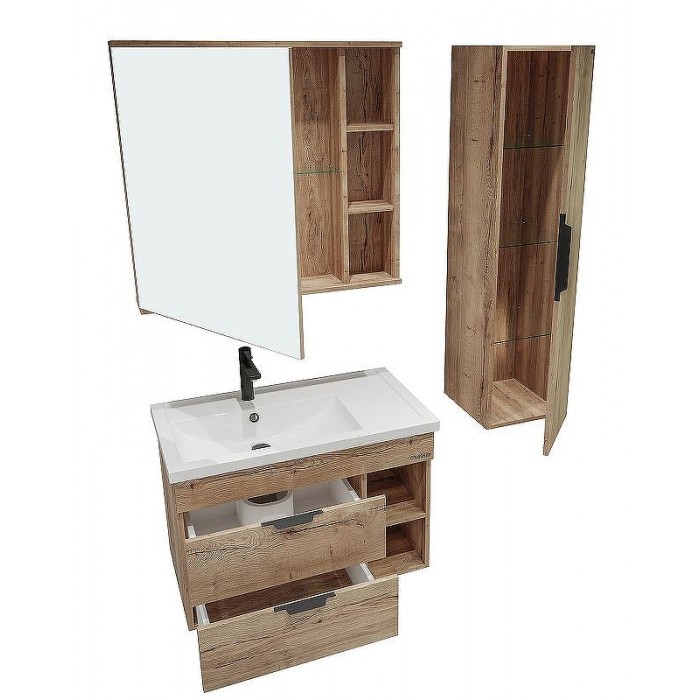 Зеркало-шкаф Grossman Форта 208002 80 дуб галифакс