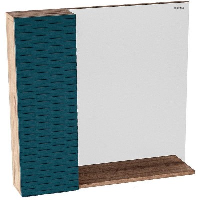 Зеркало-шкаф Grossman Альба 208005 80 дуб велингтон/бриз