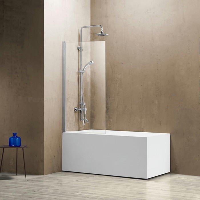 Шторка для ванны Vincea 80 VSB-11800CL профиль хром, прозрачное стекло