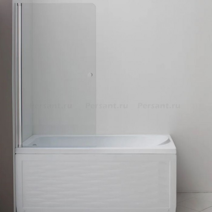Шторка для ванны Aquanet Alfa 75x135 NF6211, стекло прозрачное, профиль хром