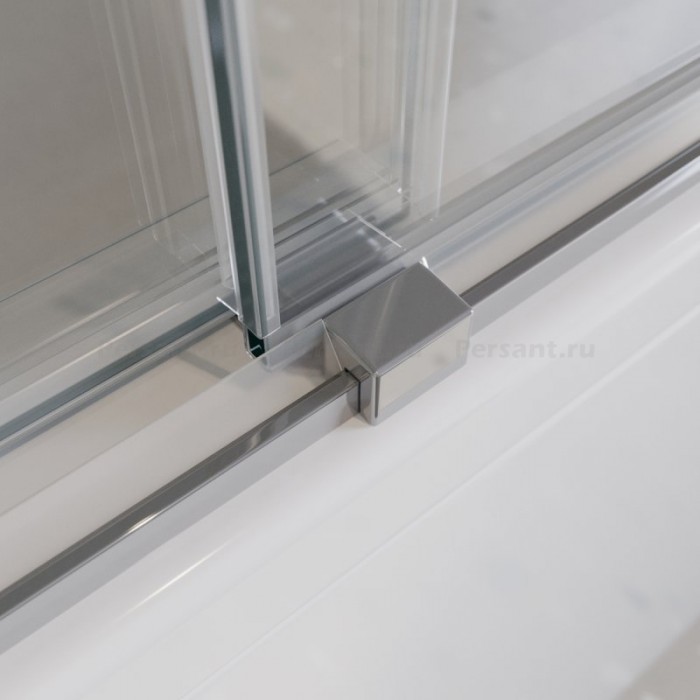 Шторка на ванну Cezares Tandem-Soft 180 TANDEM-SOFT-VF-2-180/145-C-Cr-IV профиль хром стекло прозрачное