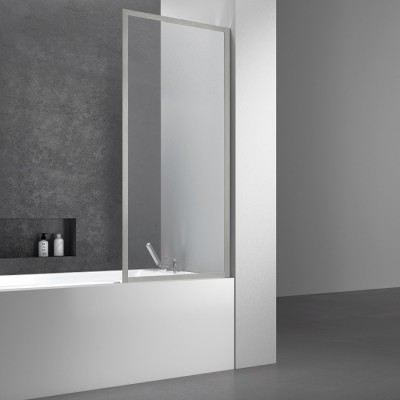 Шторка для ванны Vincea 70 VSB-41700CLBN профиль никель, прозрачное стекло