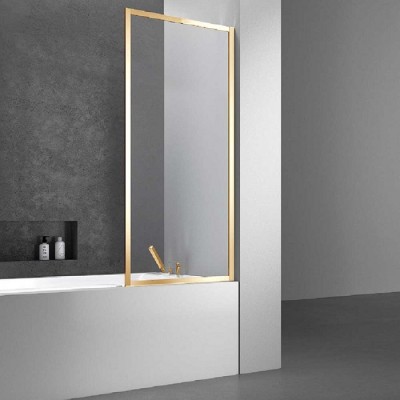 Шторка для ванны Vincea 70 VSB-41700CLBG золото брашированное, прозрачное стекло