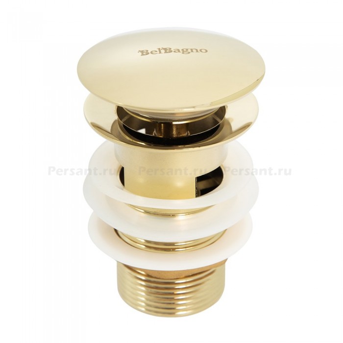 Донный клапан BelBagno BB-SAT-ORO с переливом золото