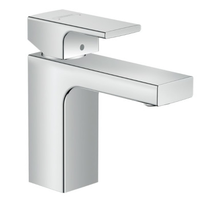 Смеситель для раковины hansgrohe Vernis Shape 71561000, 100 со сливным гарнитуром, хром