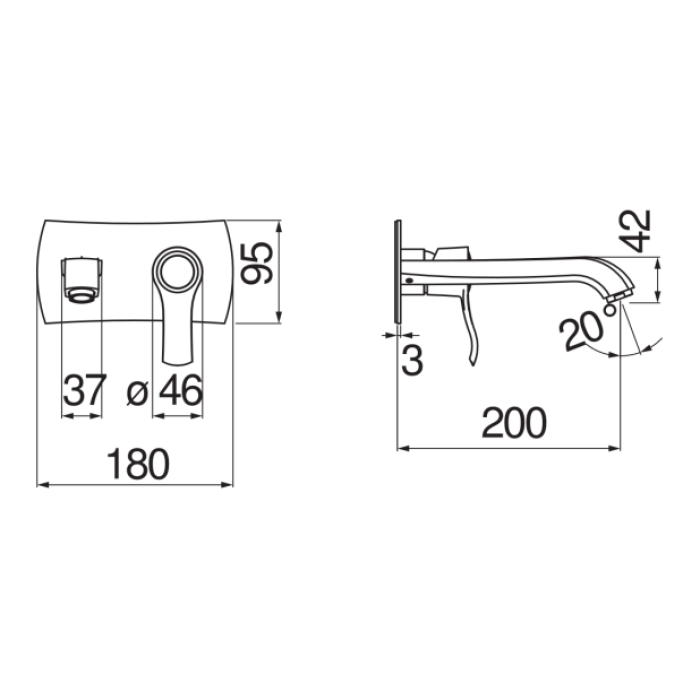 Смеситель для раковины Nobili Seven SE124198/1BM черный
