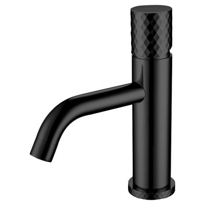 Смеситель для раковины Boheme Stick 121-BB черный матовый