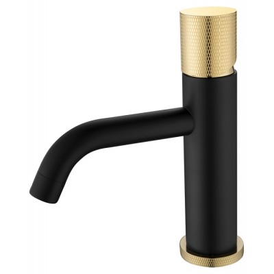 Смеситель для раковины Boheme Stick 121-BG.2 черный/золото
