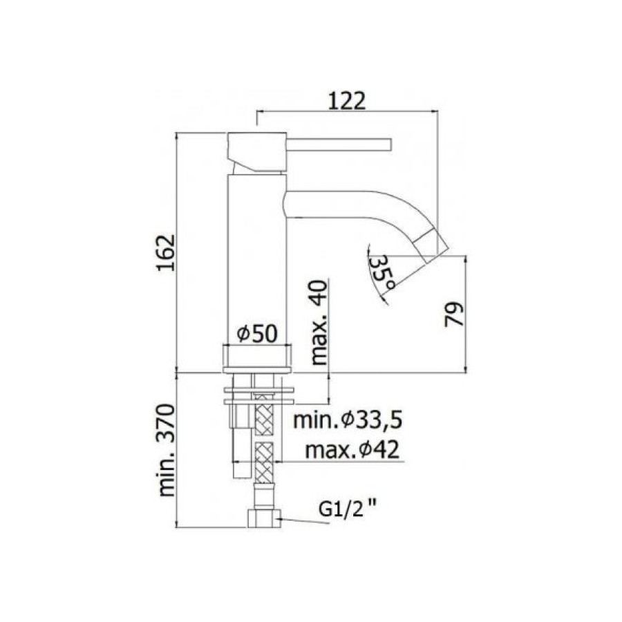 Смеситель для раковины Paffoni Light LIG071CR