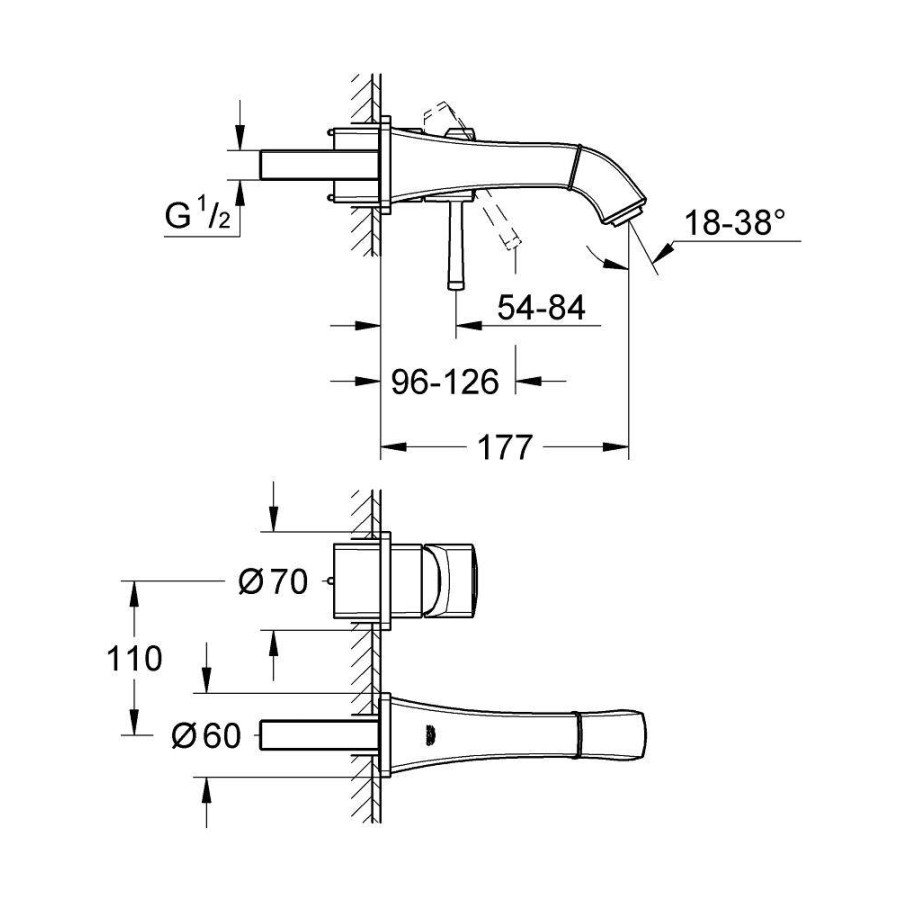 Смеситель для раковины Grohe Grandera 19929000