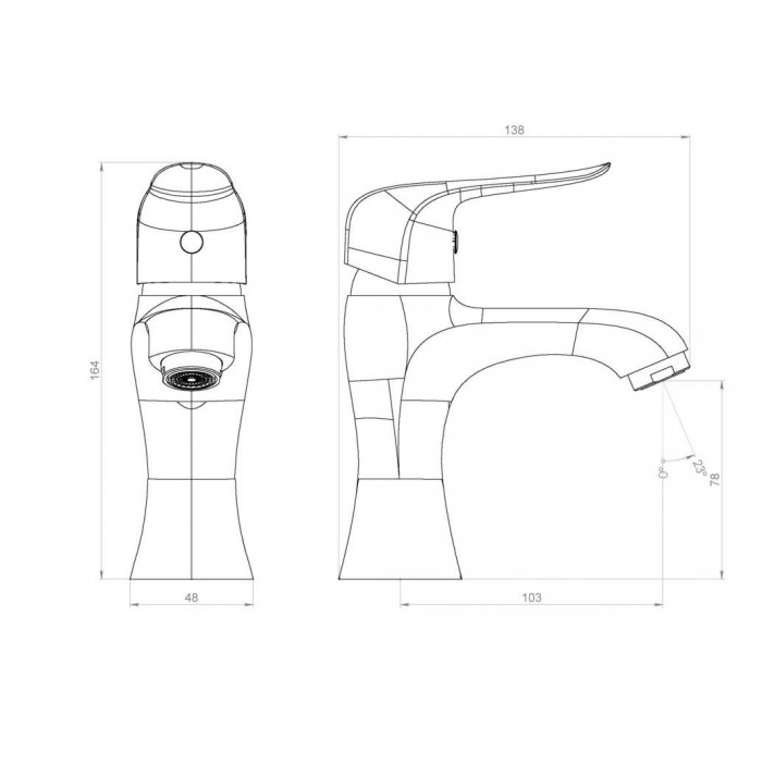 Смеситель для раковины Damixa Palace Evo 2 320210000 хром