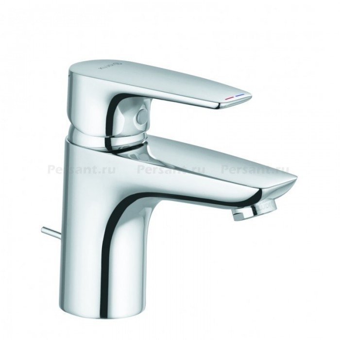 Смеситель для раковины Kludi PURE&SOLID 343820575 с донным клапаном, хром