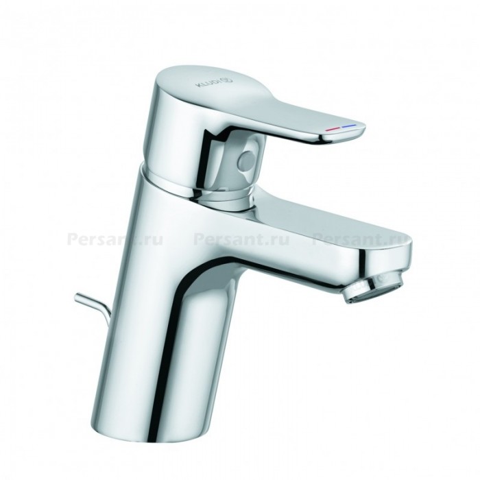 Смеситель для раковины Kludi PURE&EASY 372820565 с донным клапаном, хром