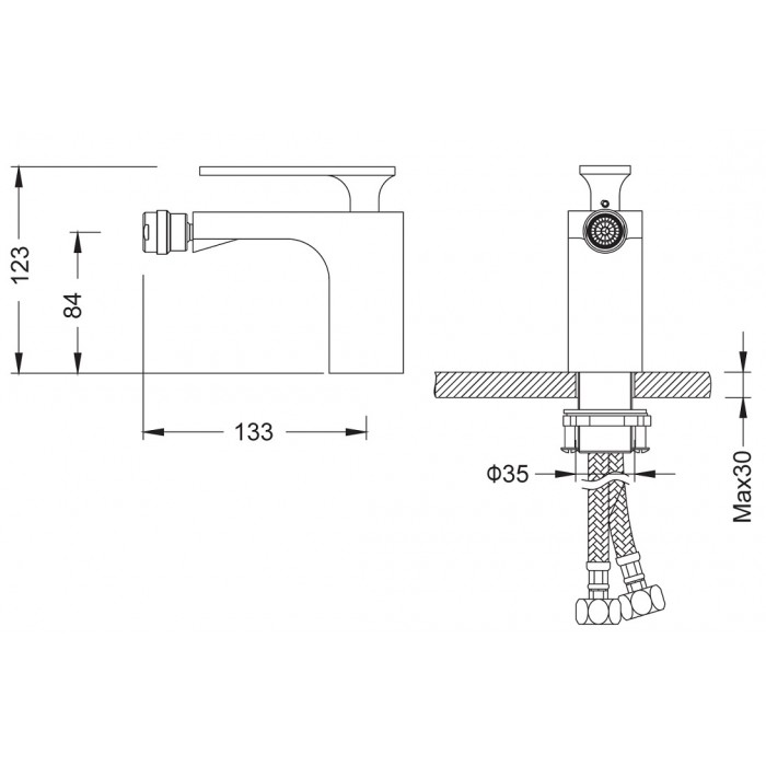 Смеситель для биде Timo Torne 4362/03F