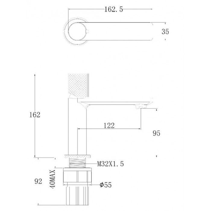 Смеситель для раковины Allen Brau Liberty 5.33001-00 хром
