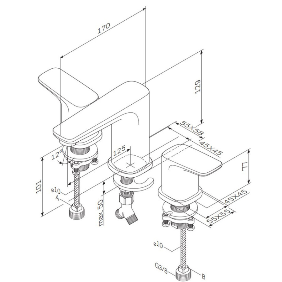 Смеситель для раковины AM.PM Spirit F7008000