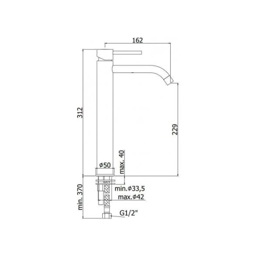 Смеситель для раковины Paffoni Light LIG081NO