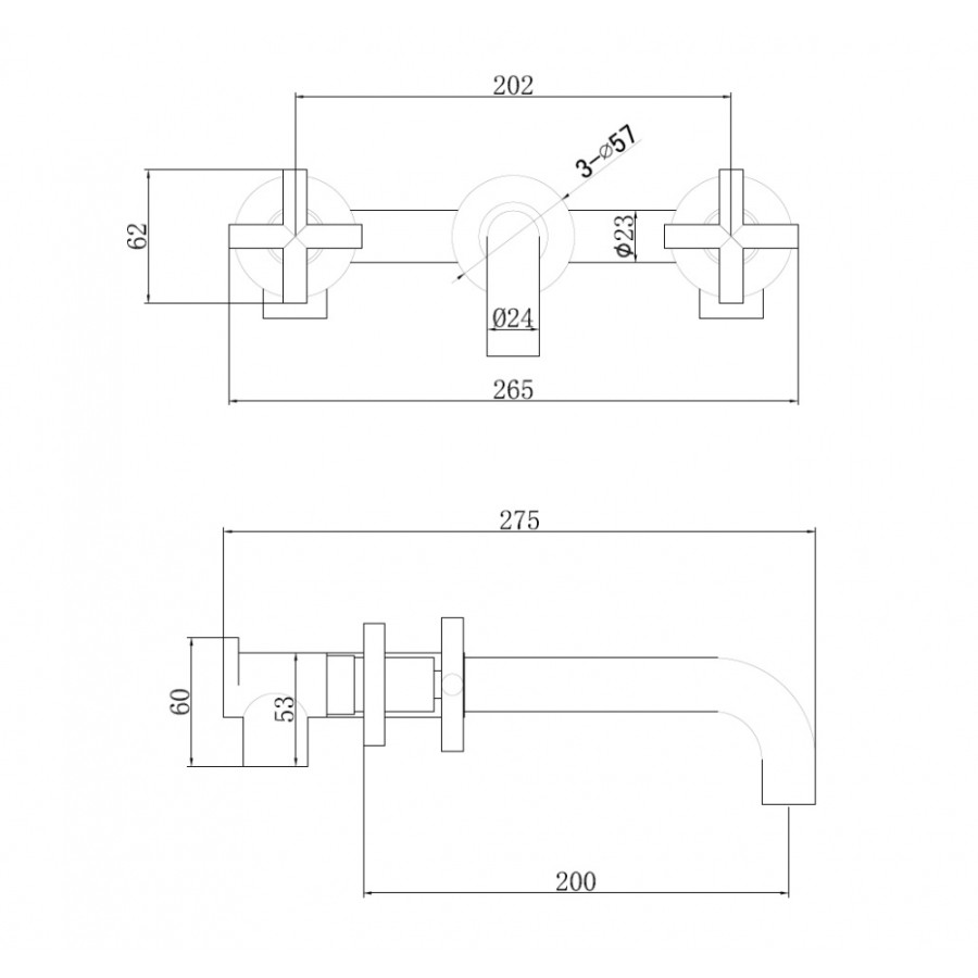 Смеситель для раковины Abber Wasser Kreis AF81121B