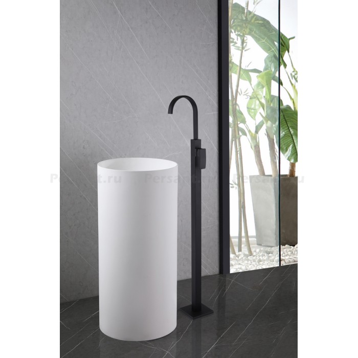 Смеситель для раковины Abber Wasserfall AF8640B напольный, черный
