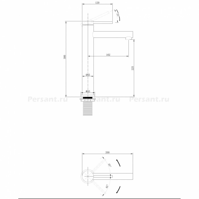 Смеситель для раковины Abber Emotion AF8811B черный