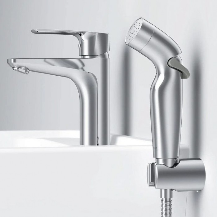Смеситель для раковины AM.PM Gem F90A03000 с гигиеническим душем, хром