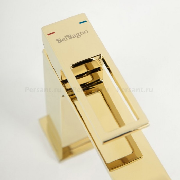 Смеситель для раковины BelBagno Luce LUC-LVM-ORO золото