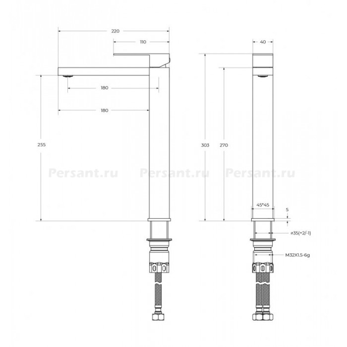 Смеситель для раковины Cezares Slider хром SLIDER-LC-01-W0