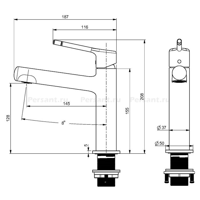 Смеситель для раковины Vincea Feerie VBF-5FE1CH хром