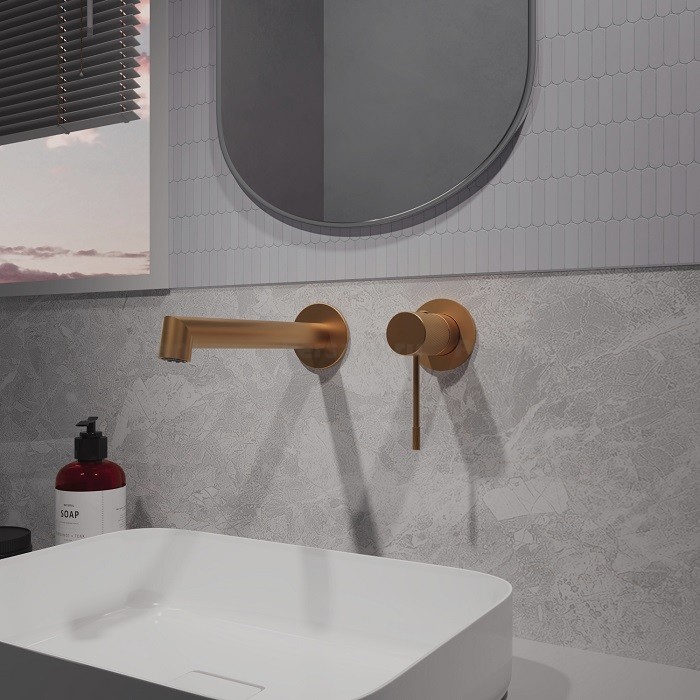 Смеситель для раковины Vincea Desire VBFW-1D1BC встраиваемый, медь брашированная