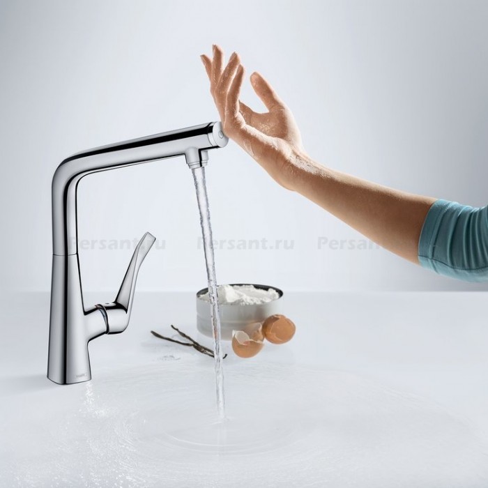 Смеситель для кухни Hansgrohe Metris Select 14883000 хром