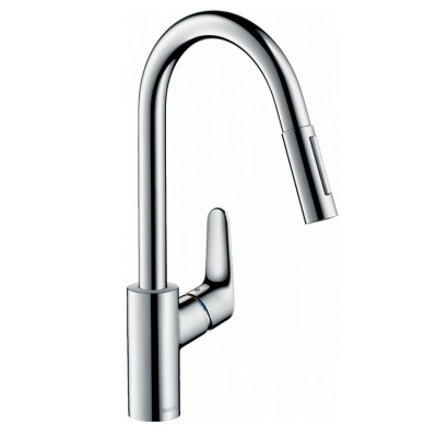 Смеситель для кухни Hansgrohe Focus 31815000 с выдвижным изливом, хром