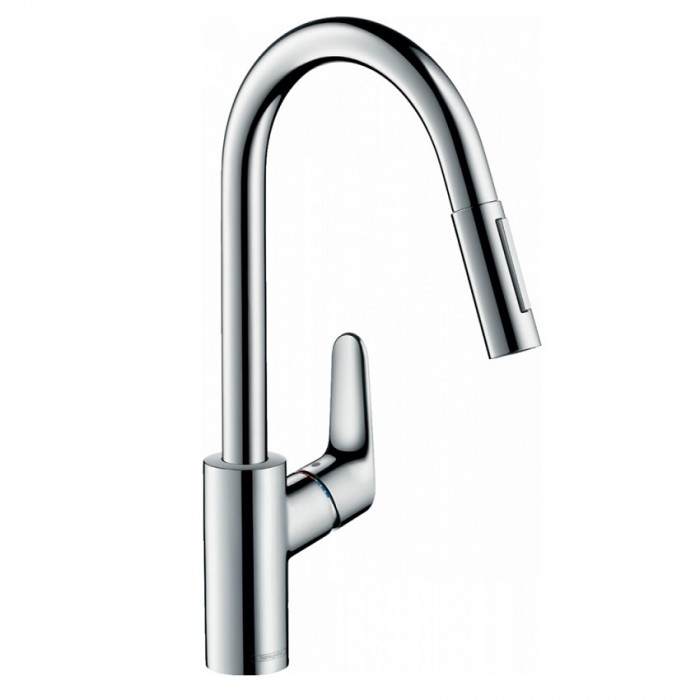 Смеситель для кухни Hansgrohe Focus 31815000 с выдвижным изливом, хром