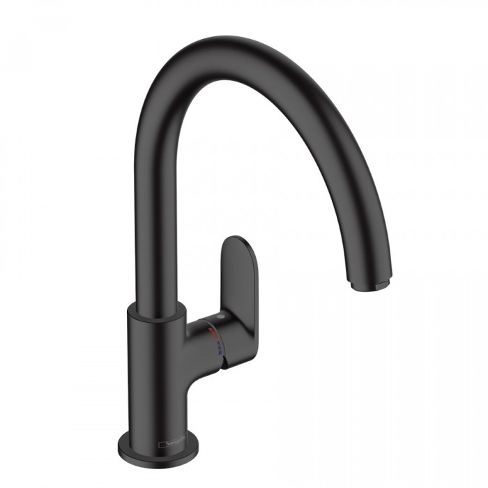 Смеситель для кухни hansgrohe Vernis Blend M35 260 71870670 черный матовый