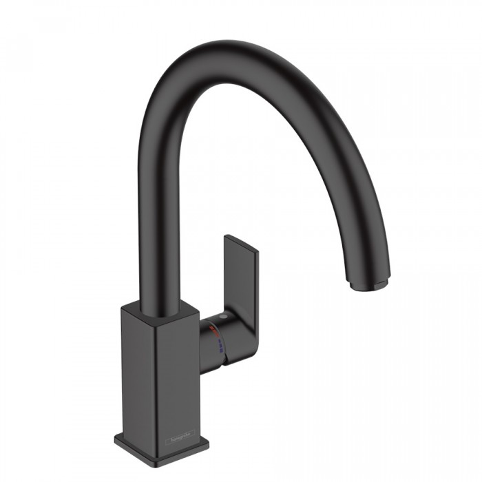 Смеситель для кухни hansgrohe Vernis Shape M35 260 71871670 черный матовый