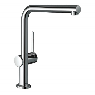 Смеситель для кухни hansgrohe Talis M54 270 1jet sBox 72809000 с выдвижным изливом, хром