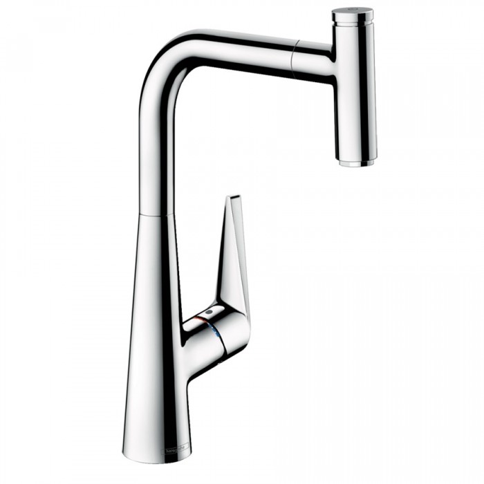 Смеситель для кухни Hansgrohe Talis Select M51 300 1jet 72821000 с выдвижным изливом, хром