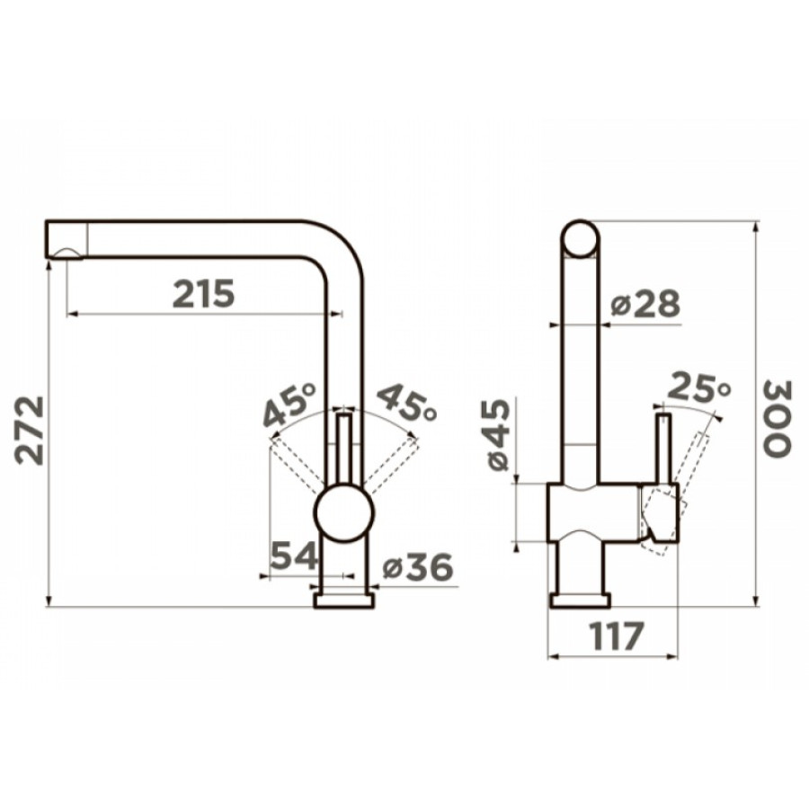 Смеситель для кухни Omoikiri Akashi-S-LG 4994263 светлое золото